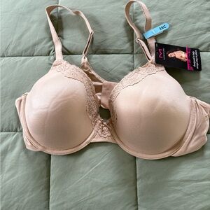 Maidenform Beige Lace Accent Bra